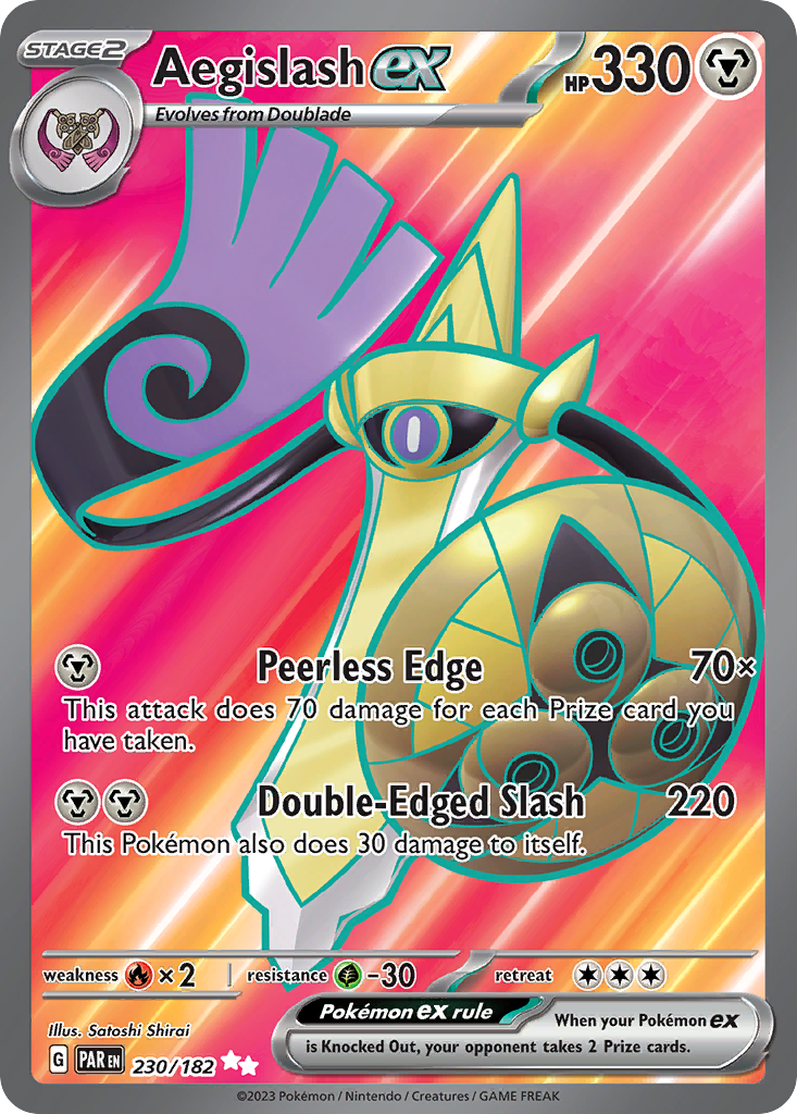 Aegislash ex — SV04: Paradox Rift #230/182