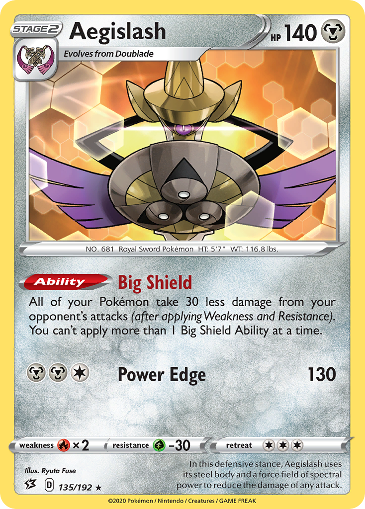 Aegislash — SWSH02: Rebel Clash #135/192