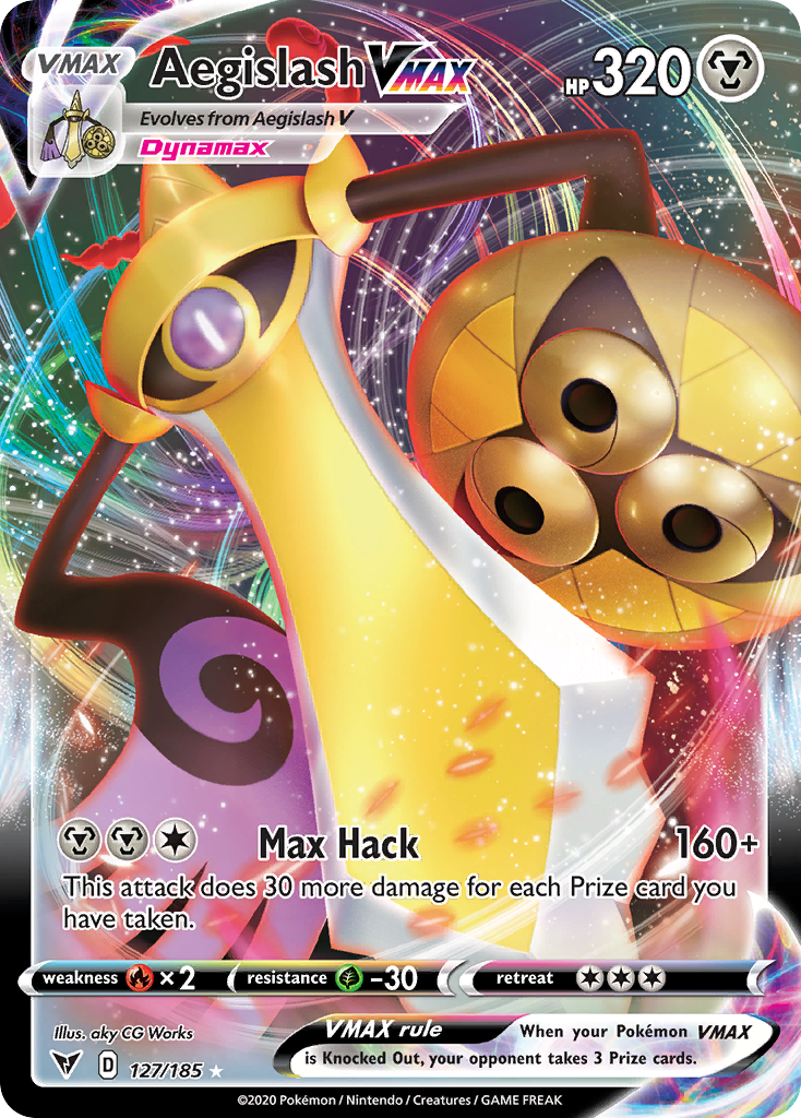 Aegislash VMAX — SWSH04: Vivid Voltage #127/185