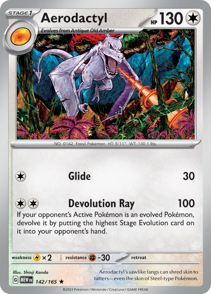 Aerodactyl — SV: Scarlet & Violet 151 #142/165