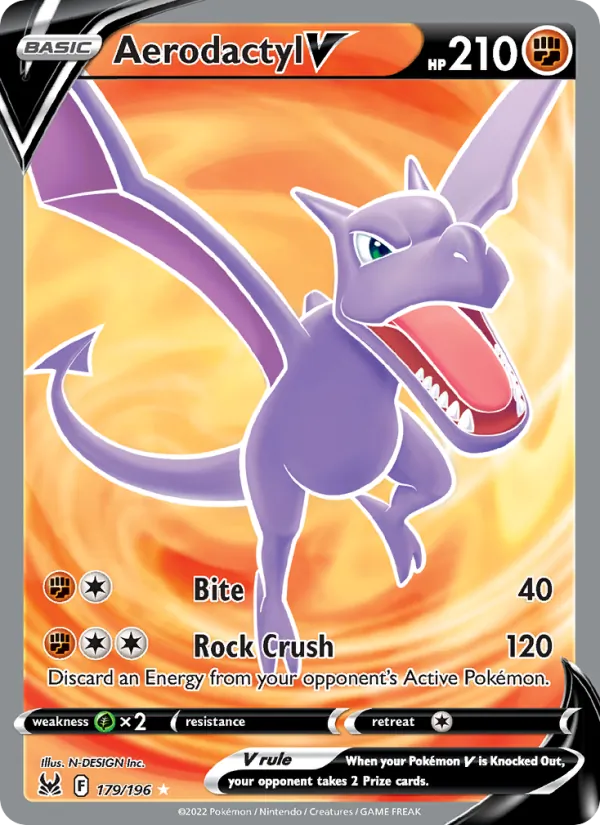 Aerodactyl V (Full Art) — SWSH11: Lost Origin #179/196