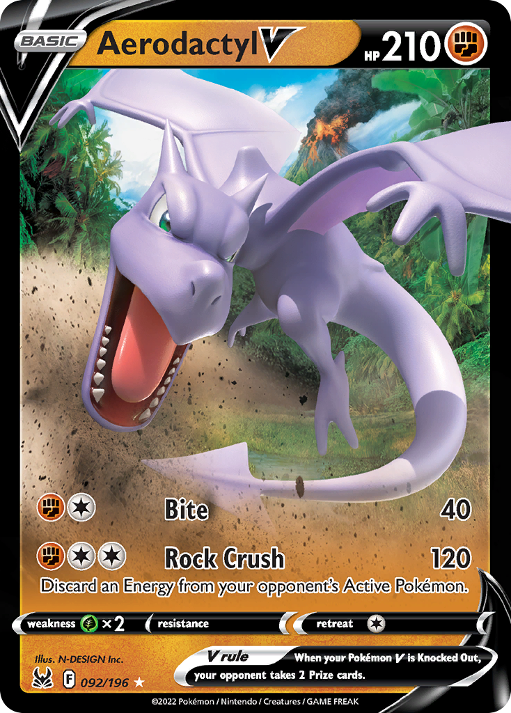 Aerodactyl V — SWSH11: Lost Origin #092/196