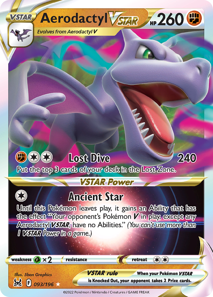 Aerodactyl VSTAR — SWSH11: Lost Origin #093/196