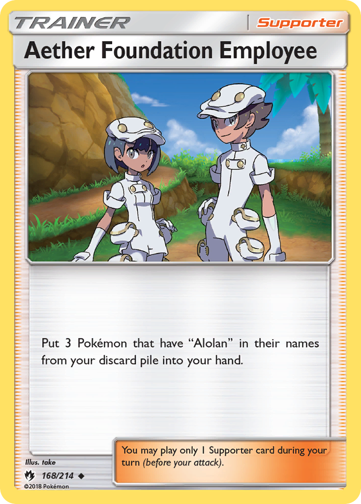 Aether Foundation Employee — SM - Lost Thunder #168/214