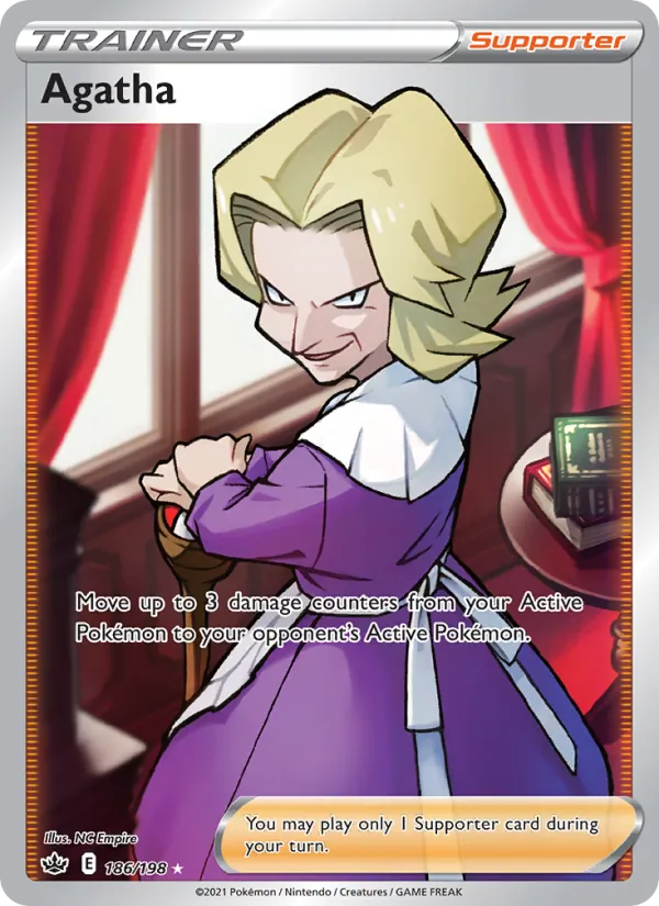 Agatha (Full Art) — SWSH06: Chilling Reign #186/198