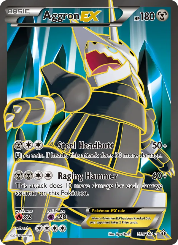 Aggron EX (153 Full Art) — XY - Primal Clash #153/160