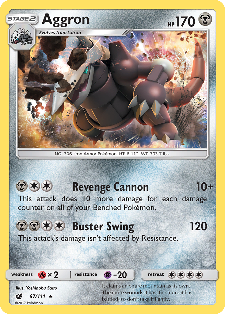 Aggron — SM - Crimson Invasion #67/111