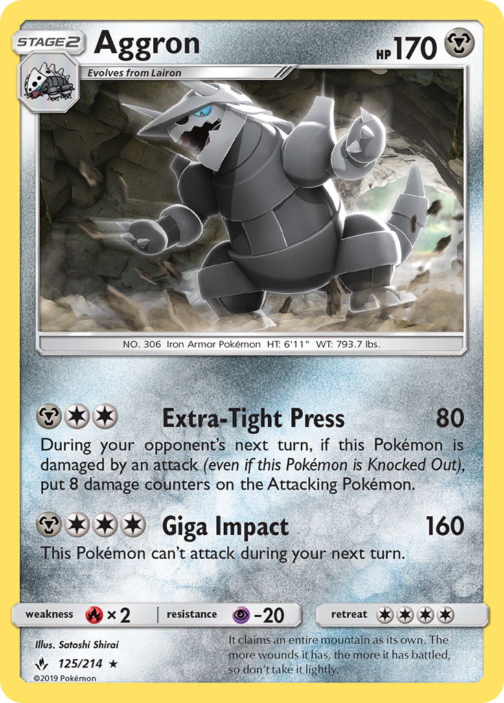 Aggron — SM - Unbroken Bonds #125/214
