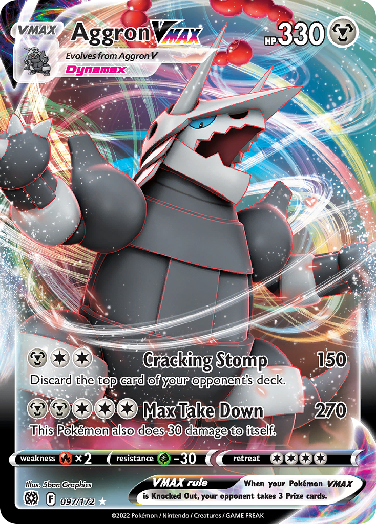 Aggron VMAX — SWSH09: Brilliant Stars #097/172