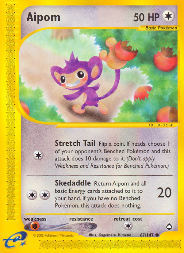 Aipom — Aquapolis #067/147