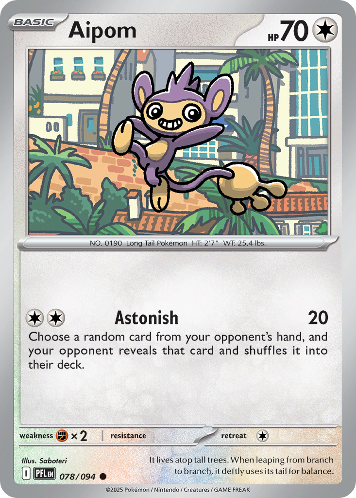 Aipom — ME02: Phantasmal Flames #078/094