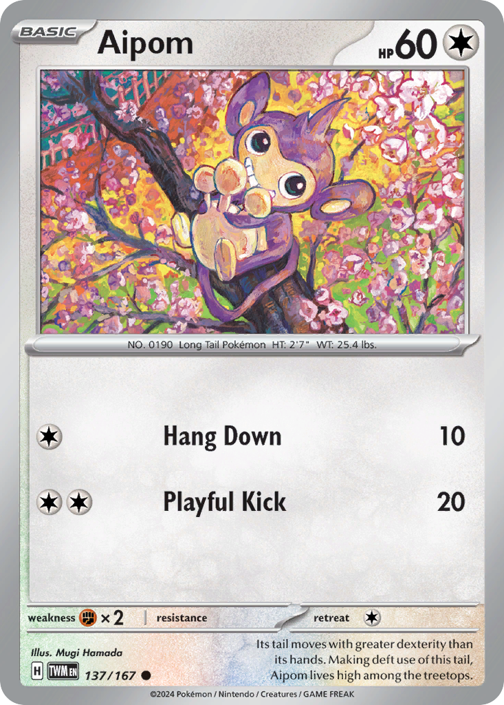 Aipom — SV06: Twilight Masquerade #137/167