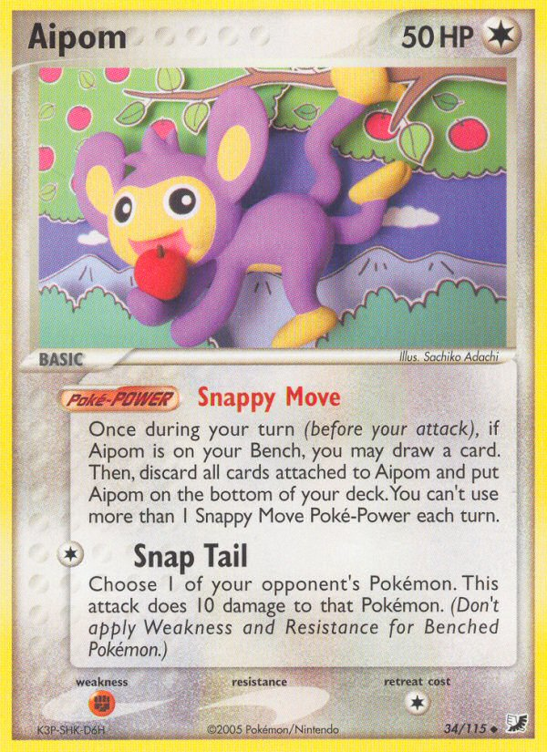 Aipom — Unseen Forces #34/115