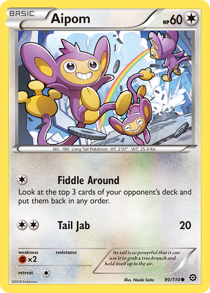 Aipom — XY - Steam Siege #90/114