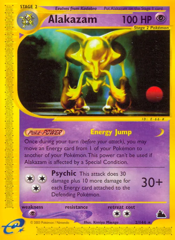 Alakazam (2) — Skyridge #002/144