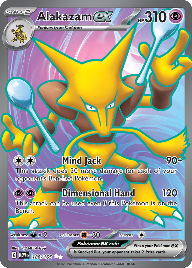 Alakazam ex — SV: Scarlet & Violet 151 #188/165