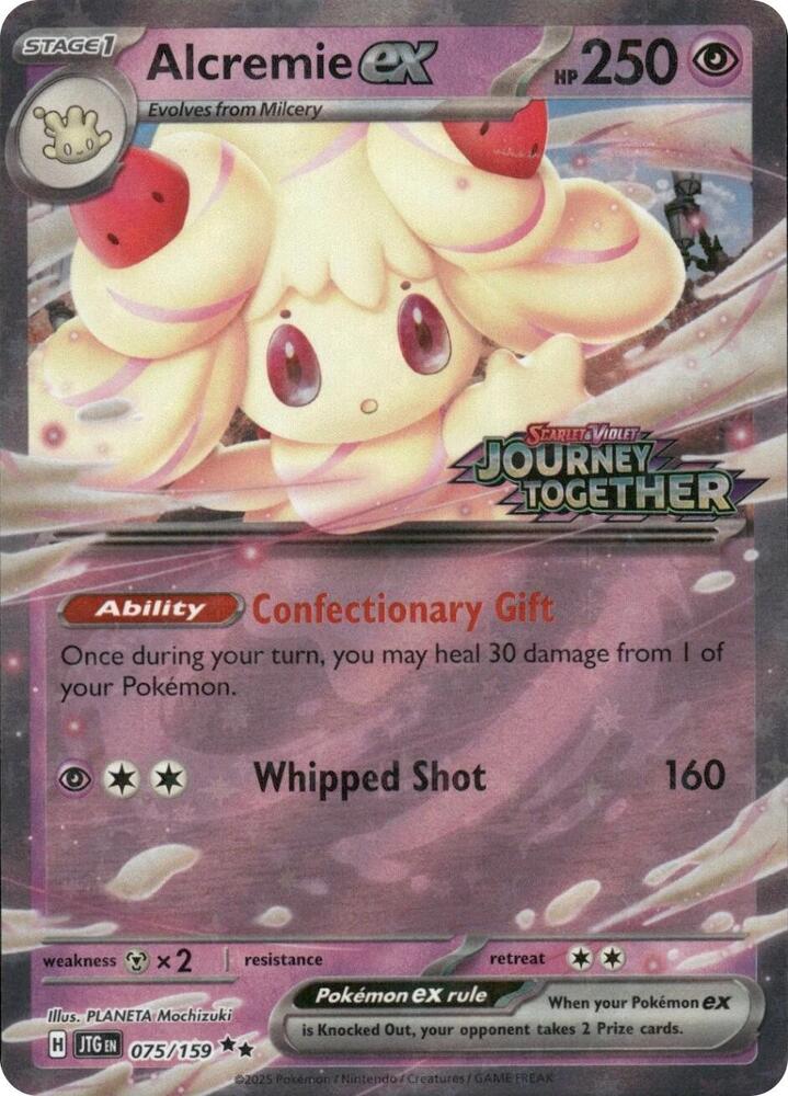 Alcremie ex (Journey Together Stamped) — Miscellaneous Cards & Products #075/159