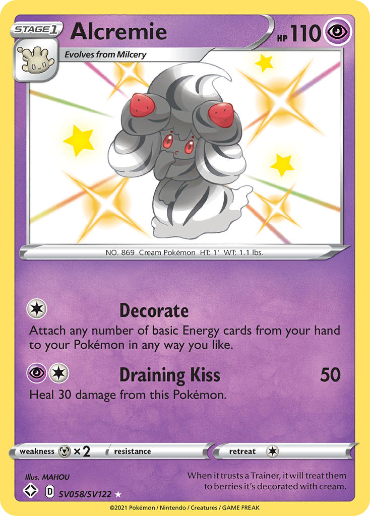 Alcremie — Shining Fates: Shiny Vault #SV058/SV122
