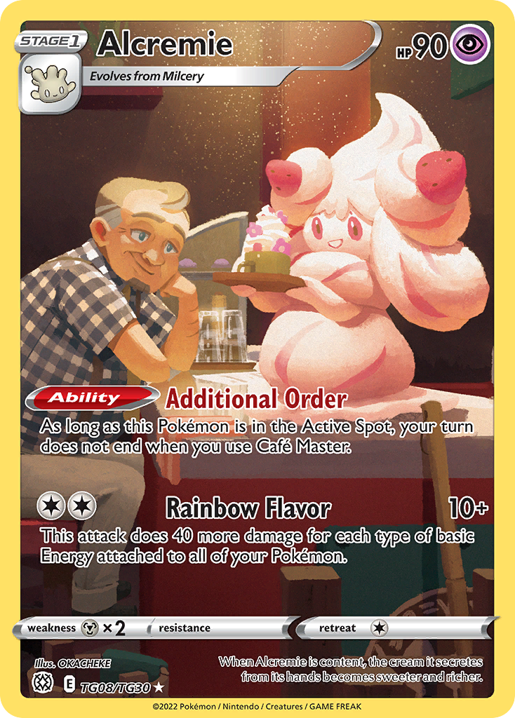 Alcremie — SWSH09: Brilliant Stars Trainer Gallery #TG08/TG30