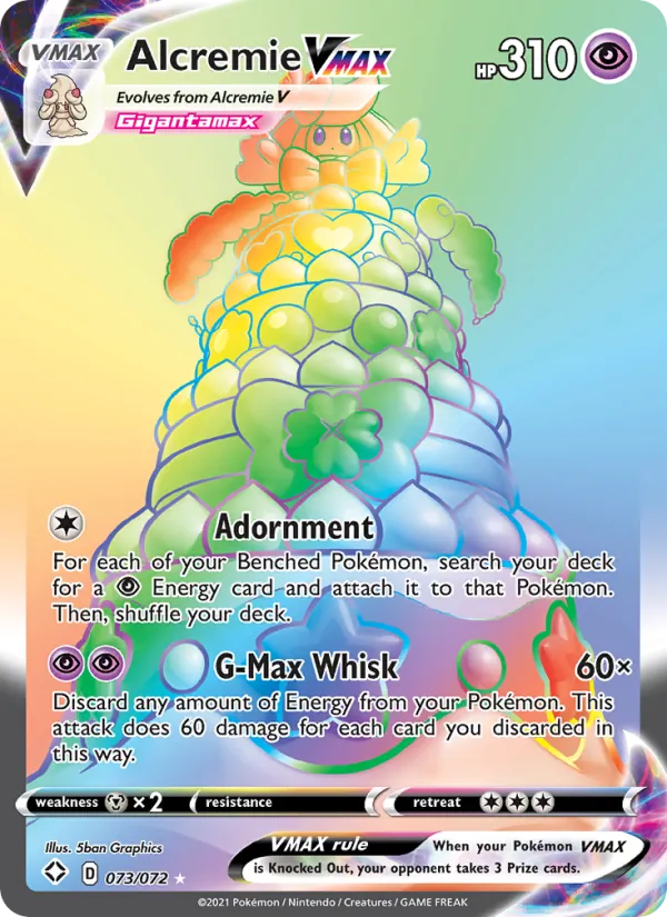 Alcremie VMAX (Secret) — Shining Fates #073/072
