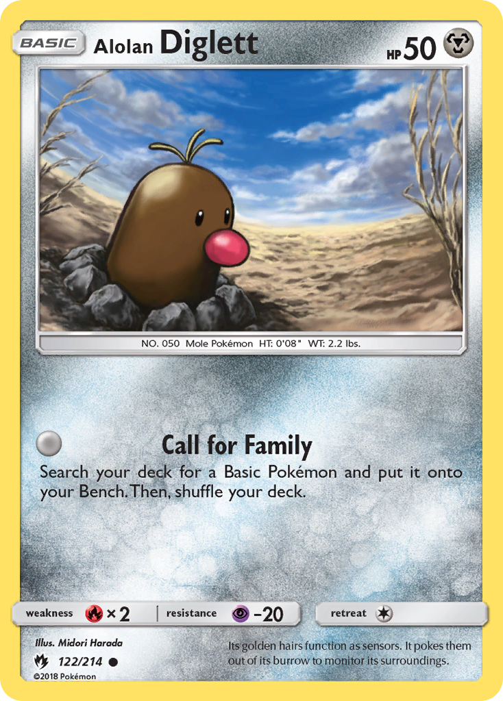Alolan Diglett — SM - Lost Thunder #122/214