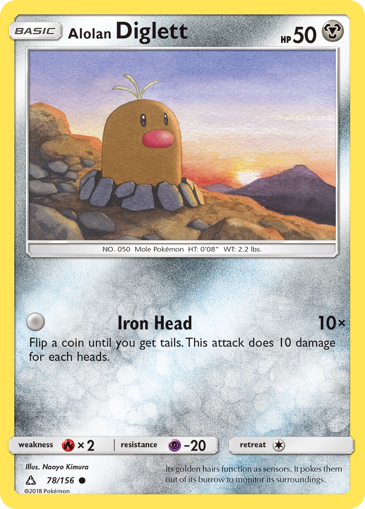 Alolan Diglett — SM - Ultra Prism #78/156