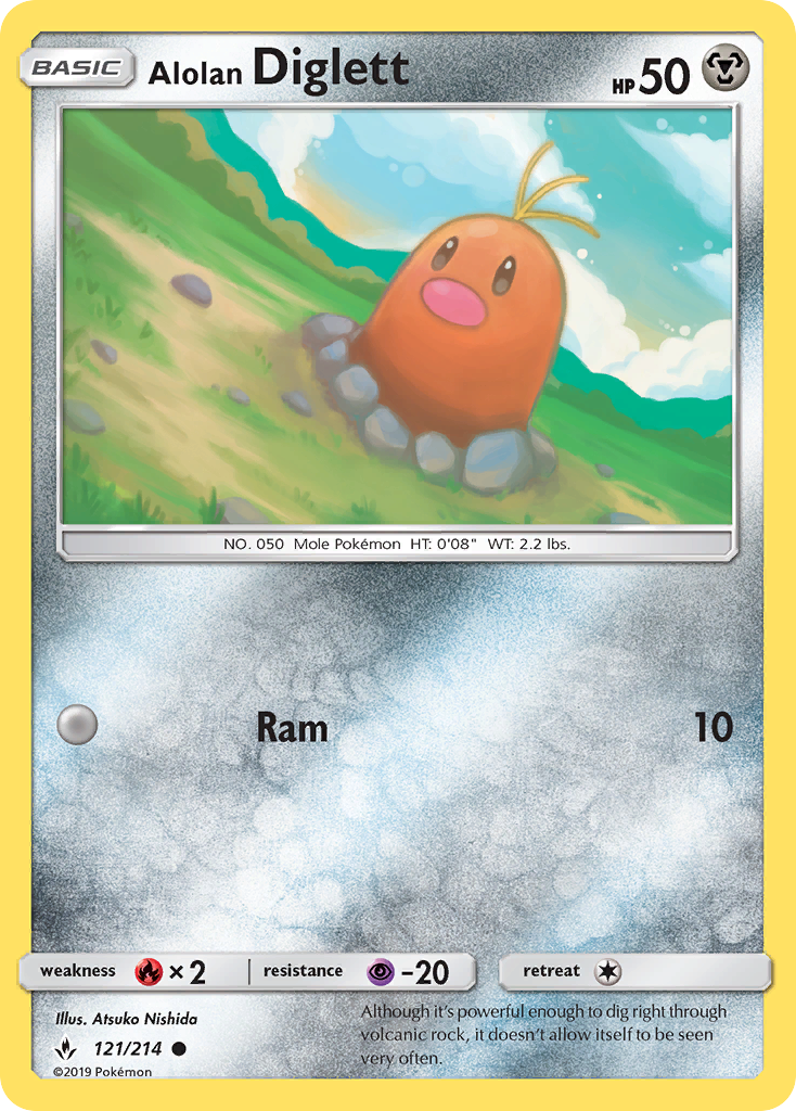 Alolan Diglett — SM - Unbroken Bonds #121/214