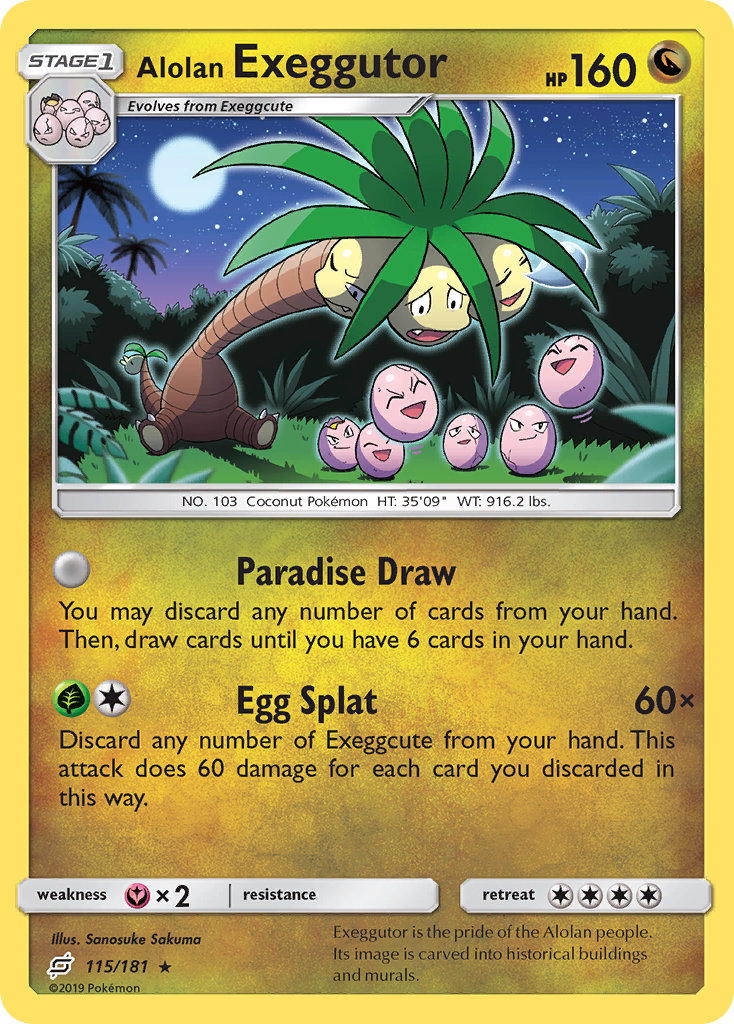 Alolan Exeggutor (115) — SM - Team Up #115/181