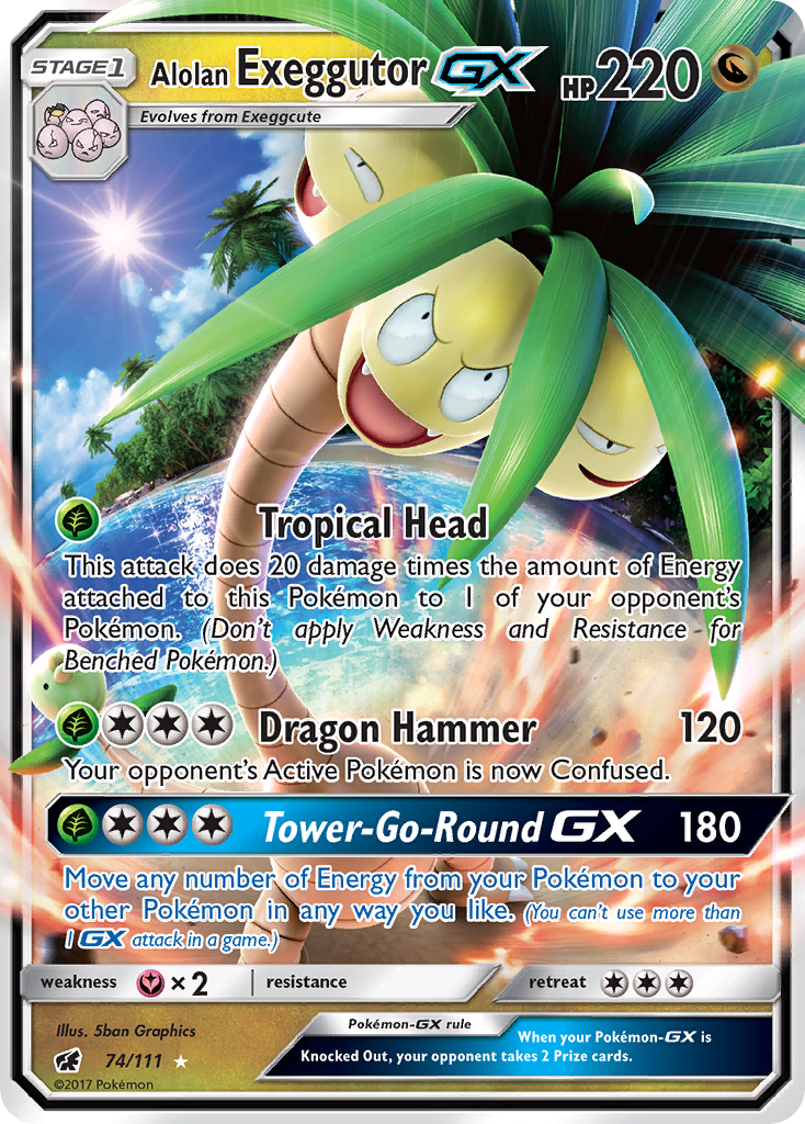 Alolan Exeggutor GX — SM - Crimson Invasion #74/111