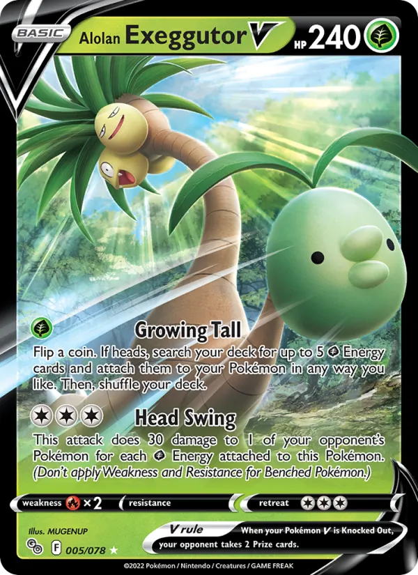 Alolan Exeggutor V — Pokemon GO #005/078