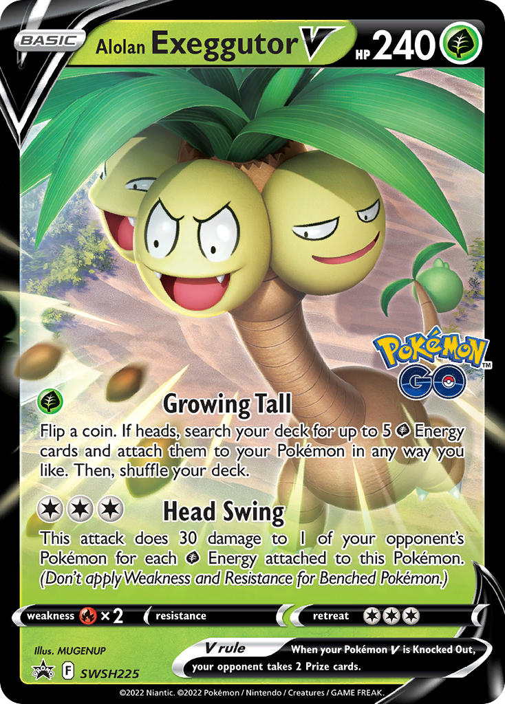 Alolan Exeggutor V — SWSH: Sword & Shield Promo Cards #SWSH225
