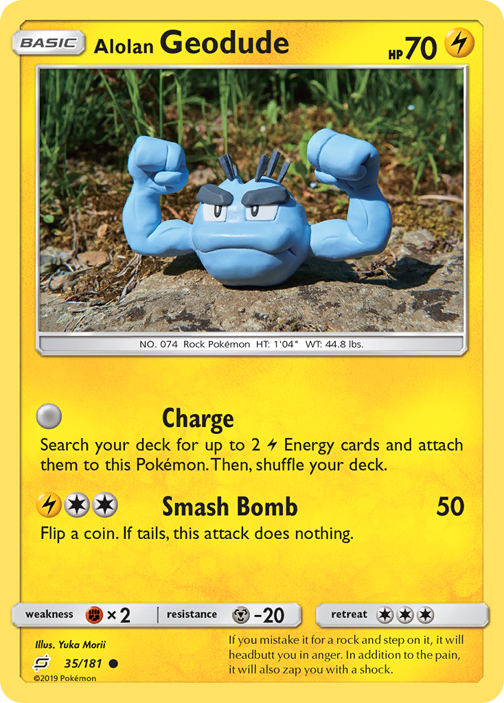 Alolan Geodude (35) — SM - Team Up #35/181