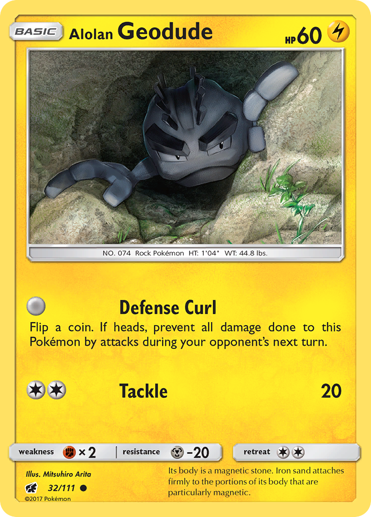 Alolan Geodude — SM - Crimson Invasion #32/111
