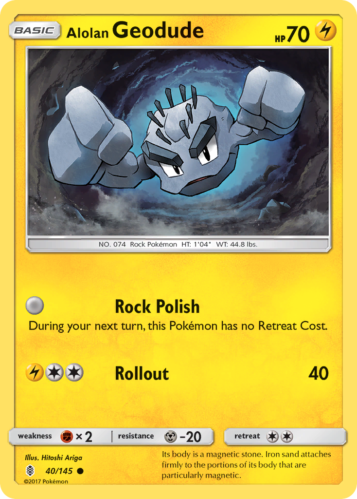 Alolan Geodude — SM - Guardians Rising #40/145