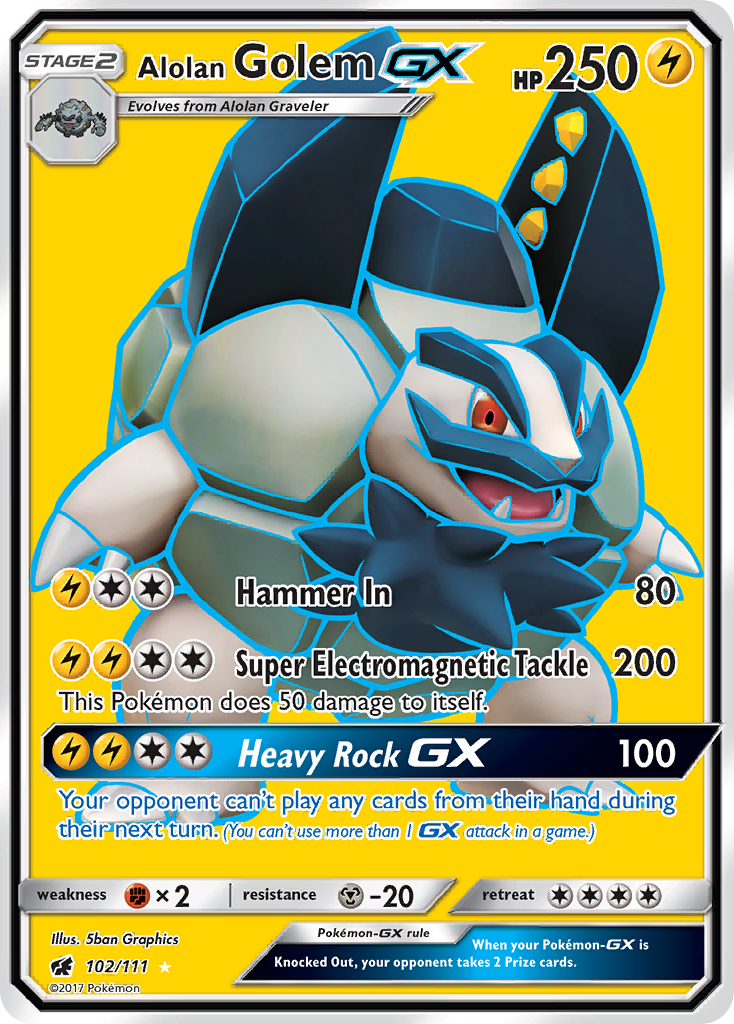Alolan Golem GX (Full Art)