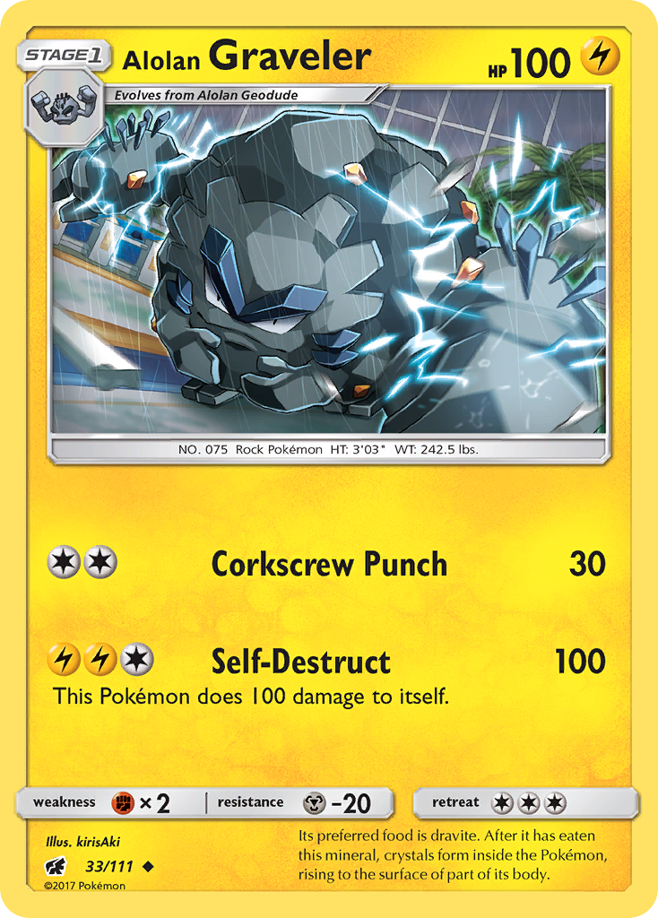 Alolan Graveler — SM - Crimson Invasion #33/111
