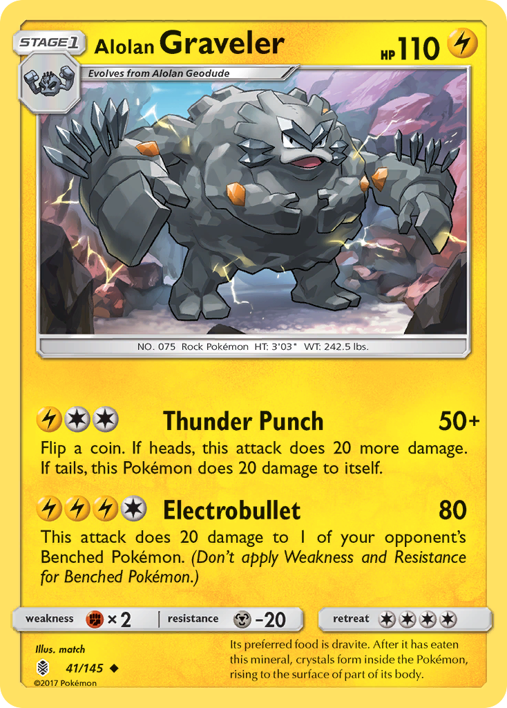 Alolan Graveler — SM - Guardians Rising #41/145