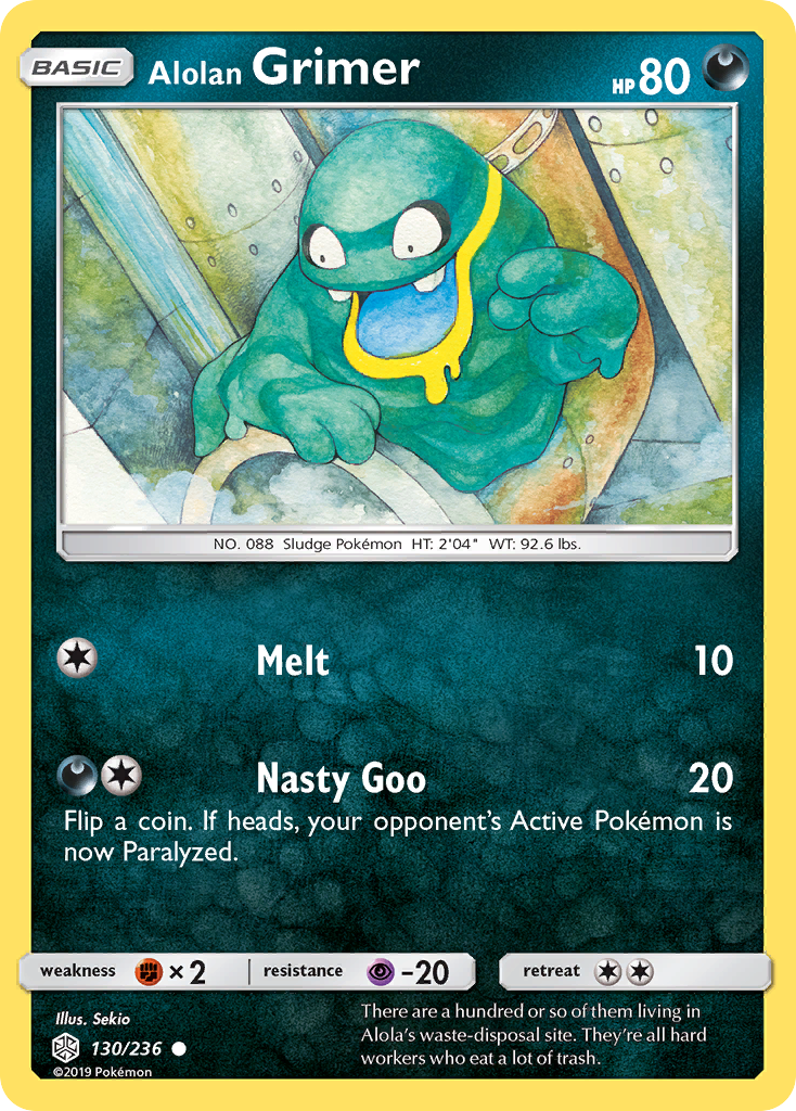 Alolan Grimer — SM - Cosmic Eclipse #130/236