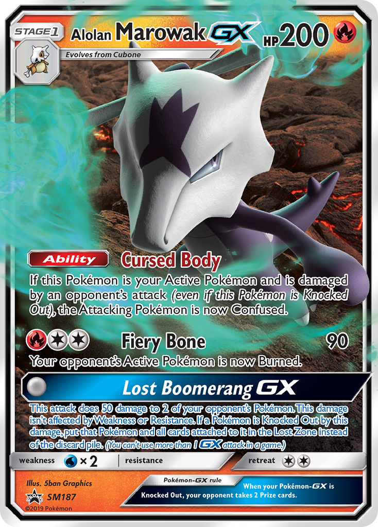 Alolan Marowak GX — Jumbo Cards #SM187