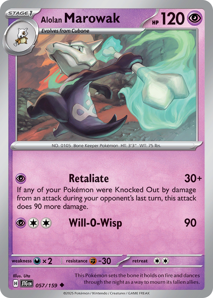 Alolan Marowak — SV09: Journey Together #057/159