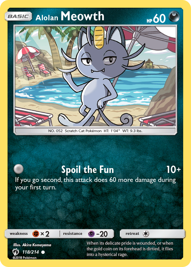 Alolan Meowth — SM - Lost Thunder #118/214