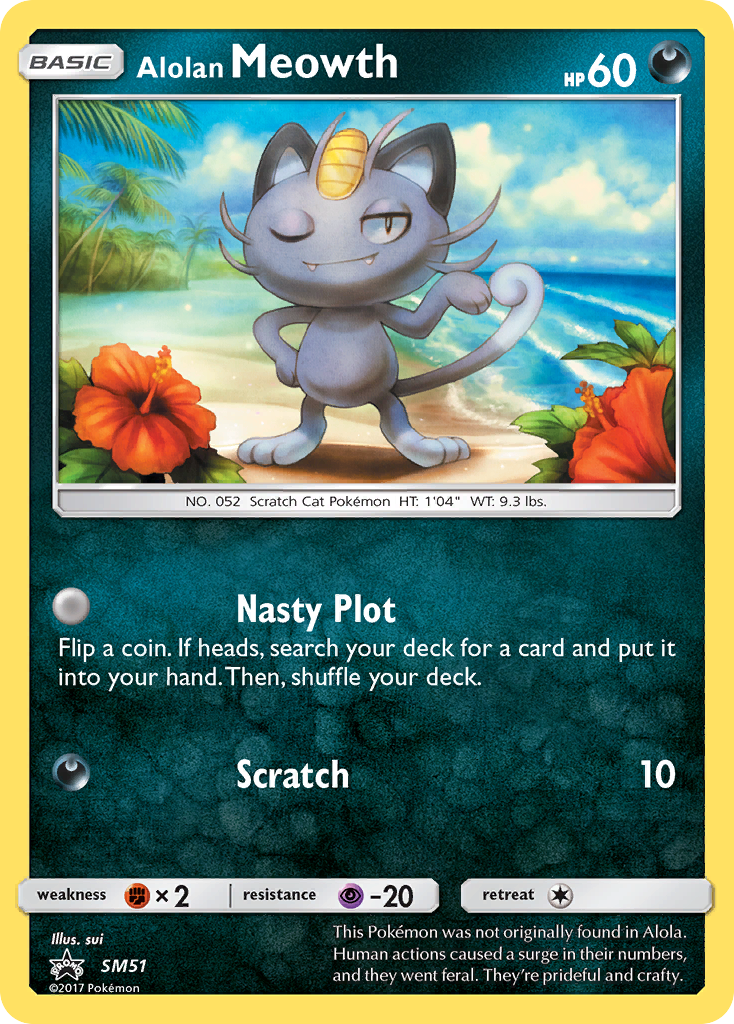 Alolan Meowth — SM Promos #SM51