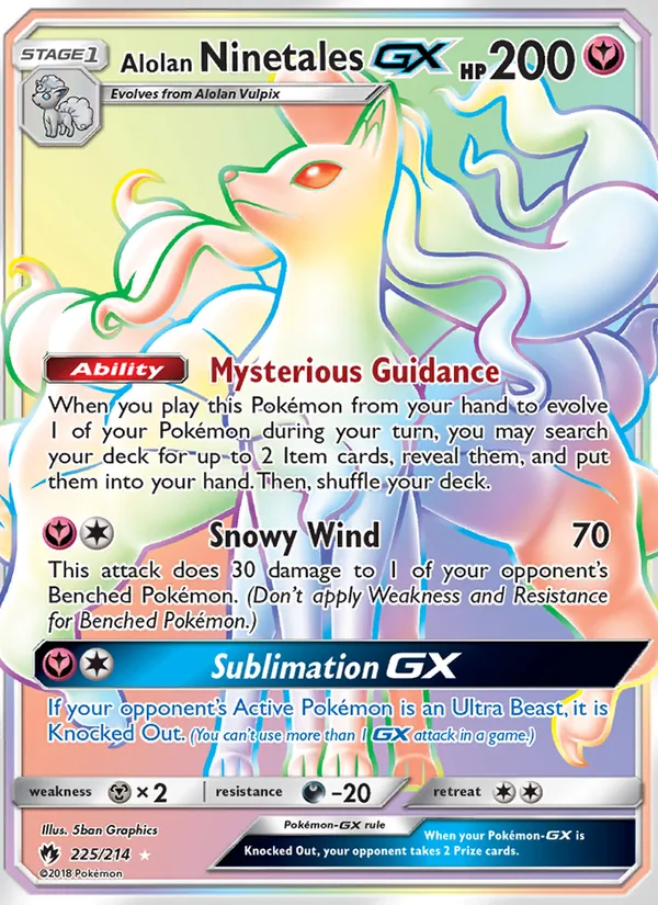 Alolan Ninetales GX (Secret)