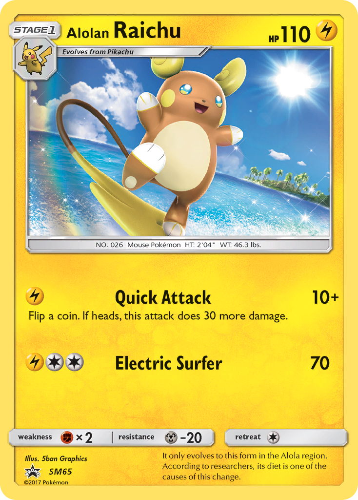 Alolan Raichu — Jumbo Cards #SM65