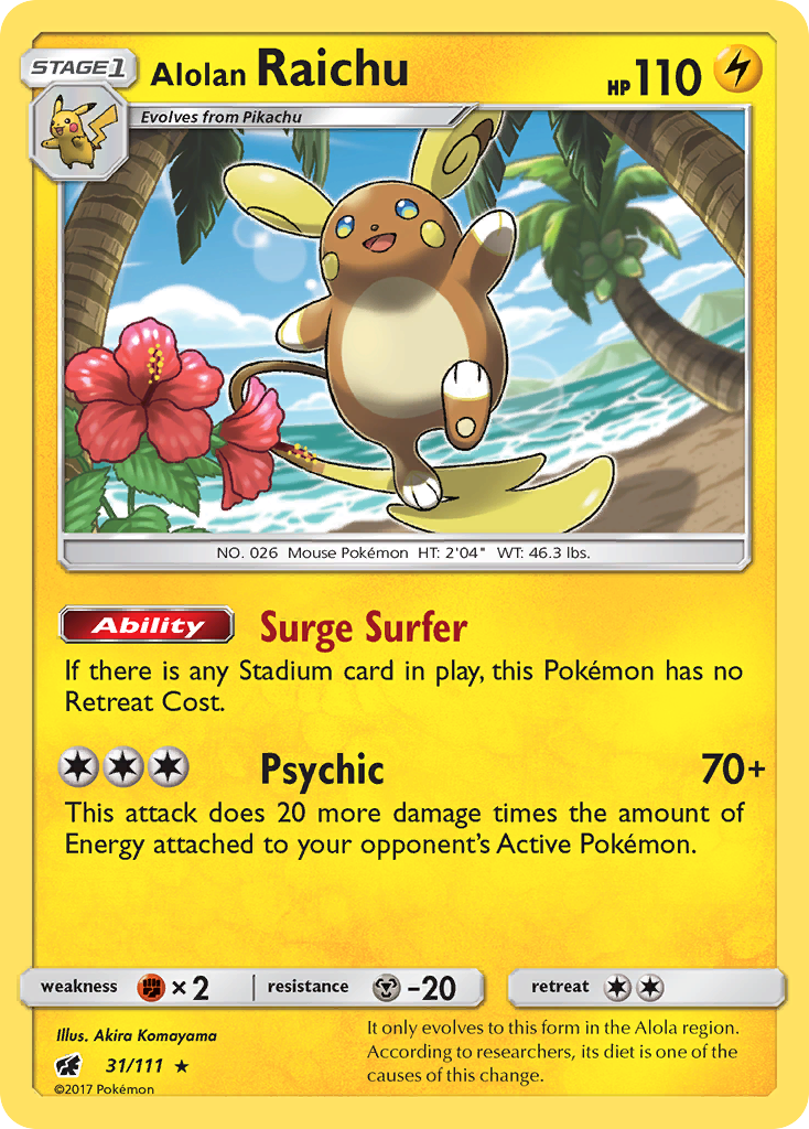 Alolan Raichu — SM - Crimson Invasion #31/111