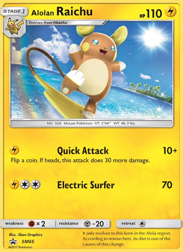 Alolan Raichu — SM Promos #SM65