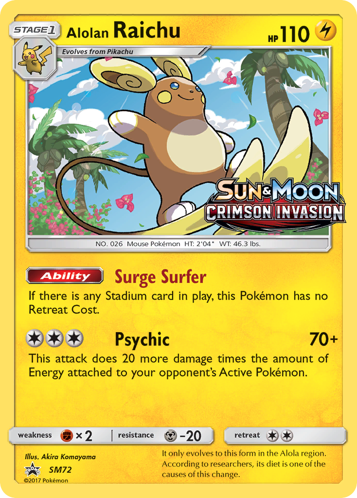 Alolan Raichu — SM Promos #SM72