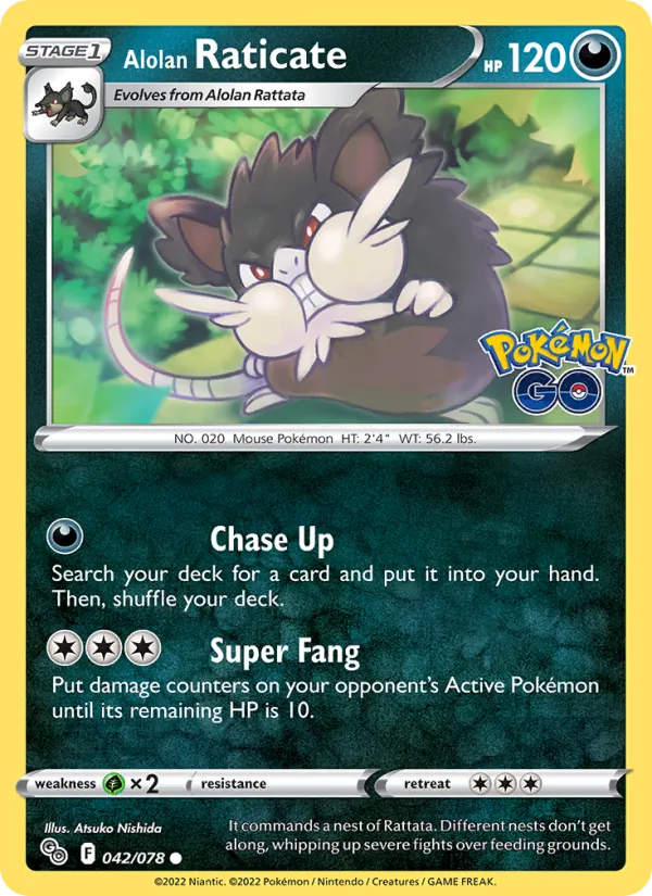Alolan Raticate — Pokemon GO #042/078