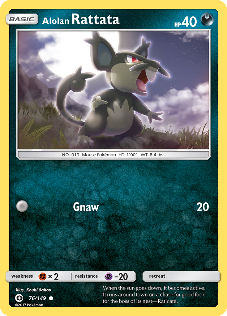 Alolan Rattata — SM Base Set #76/149