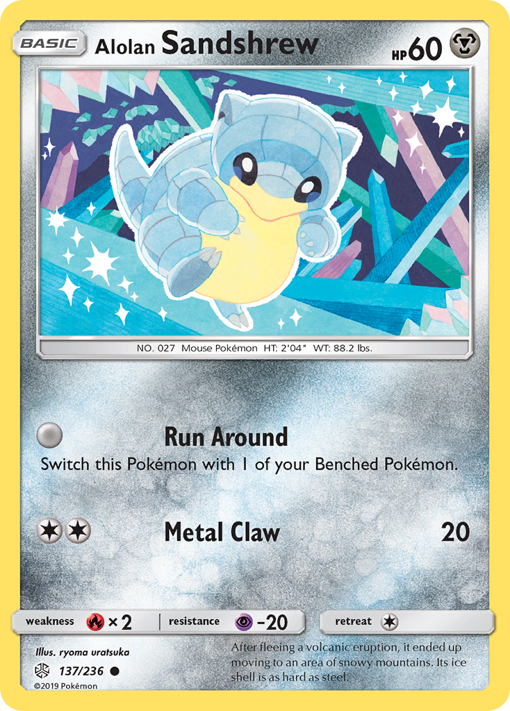 Alolan Sandshrew — SM - Cosmic Eclipse #137/236